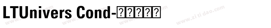 LTUnivers Cond字体转换